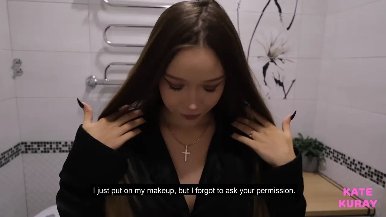 KateKuray Pleases Her BF In The Bathroom - ePornLeak