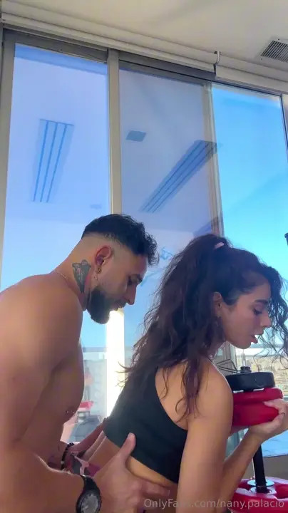 Nany Palacio Gets Her Throat Fucked In The Gym