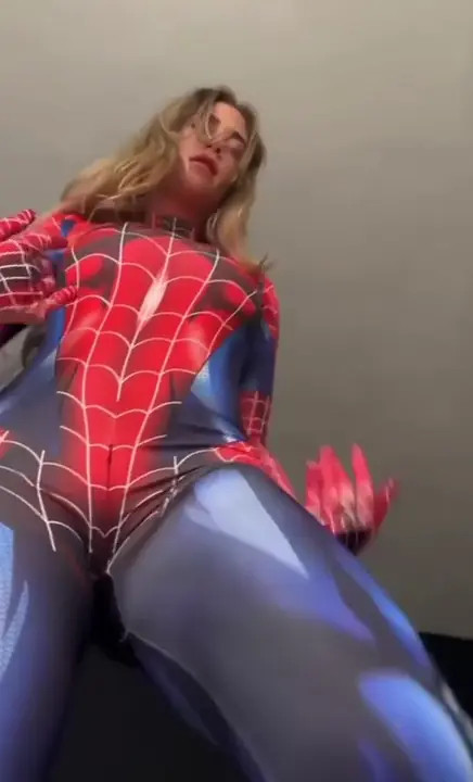 Spidergirl Eva Joanna Teases Her Man's Dick
