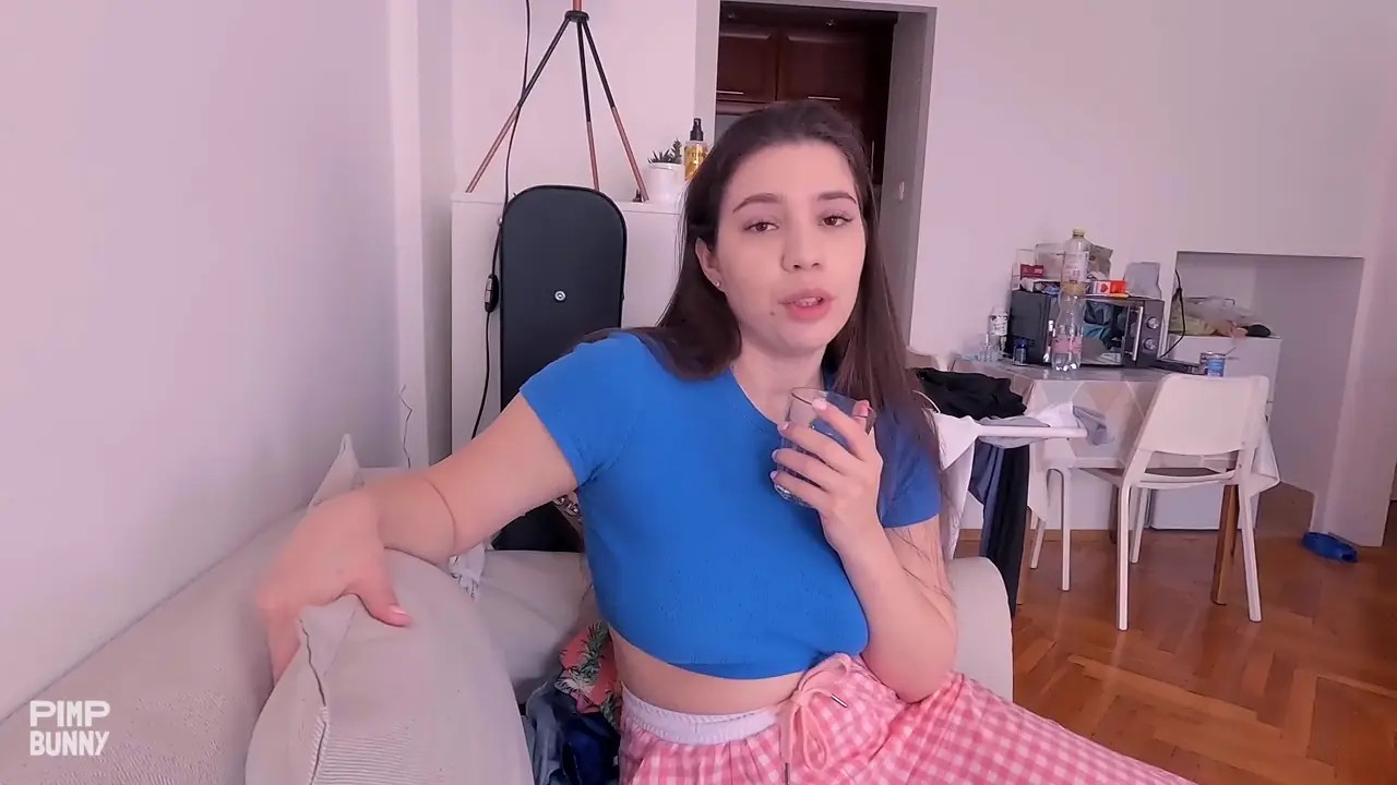 Molly Kit Relieves BF's Tension With Her Mouth And Big Tits