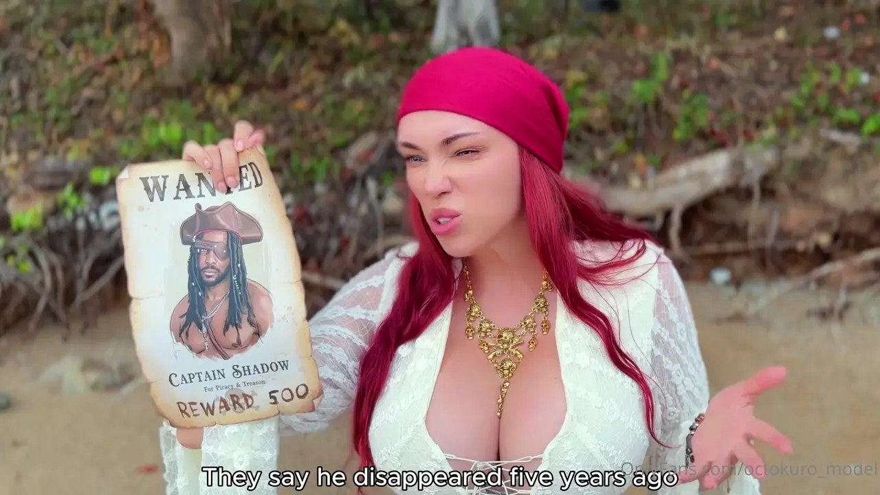 Pirate Octokuro Slides Her Boobs On A BBC