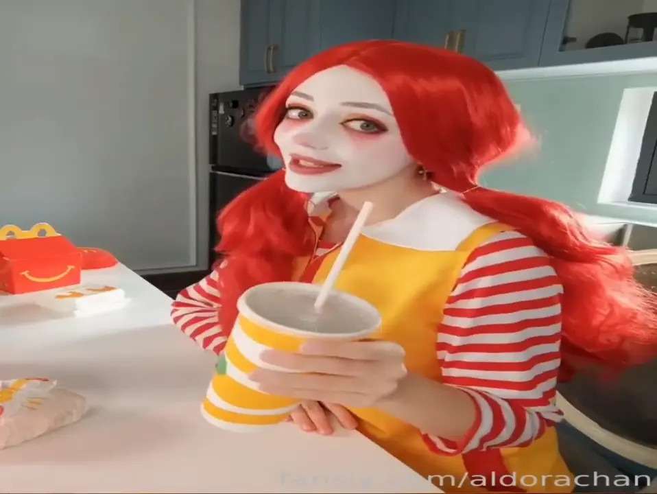Youraldora Masturbates In McDonald’s Cosplay