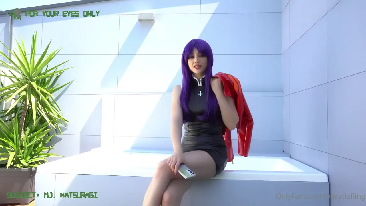 Aery Tiefling Takes A Creampie In Misato Katsuragi Cosplay