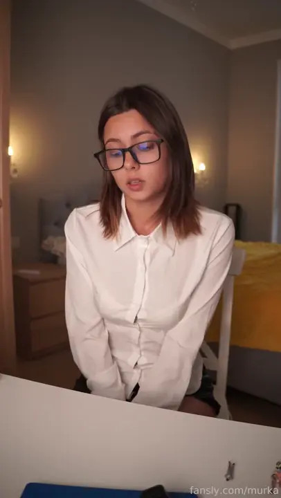 Murmuriel Pleasures Herself After Studying