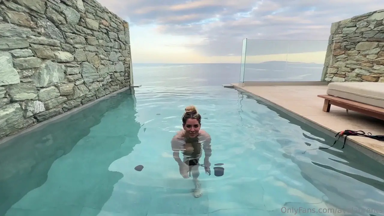 Adrianna Eves' Sex Tape By The Pool