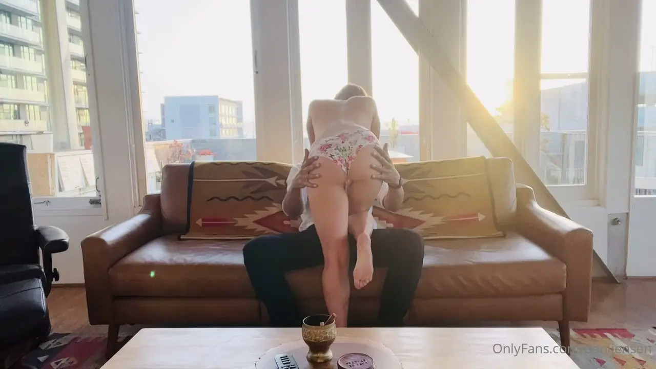 Dani Jensen Fucks A Huge Cock On A Couch