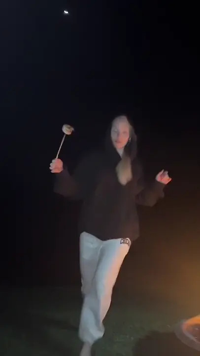 Amy Rose Gives A Blowjob By The Campfire