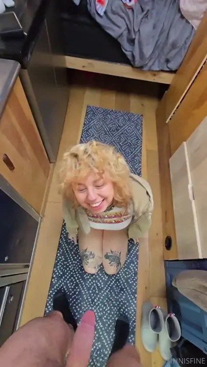 Finnisfine Mounts Her Man In A Camping Van
