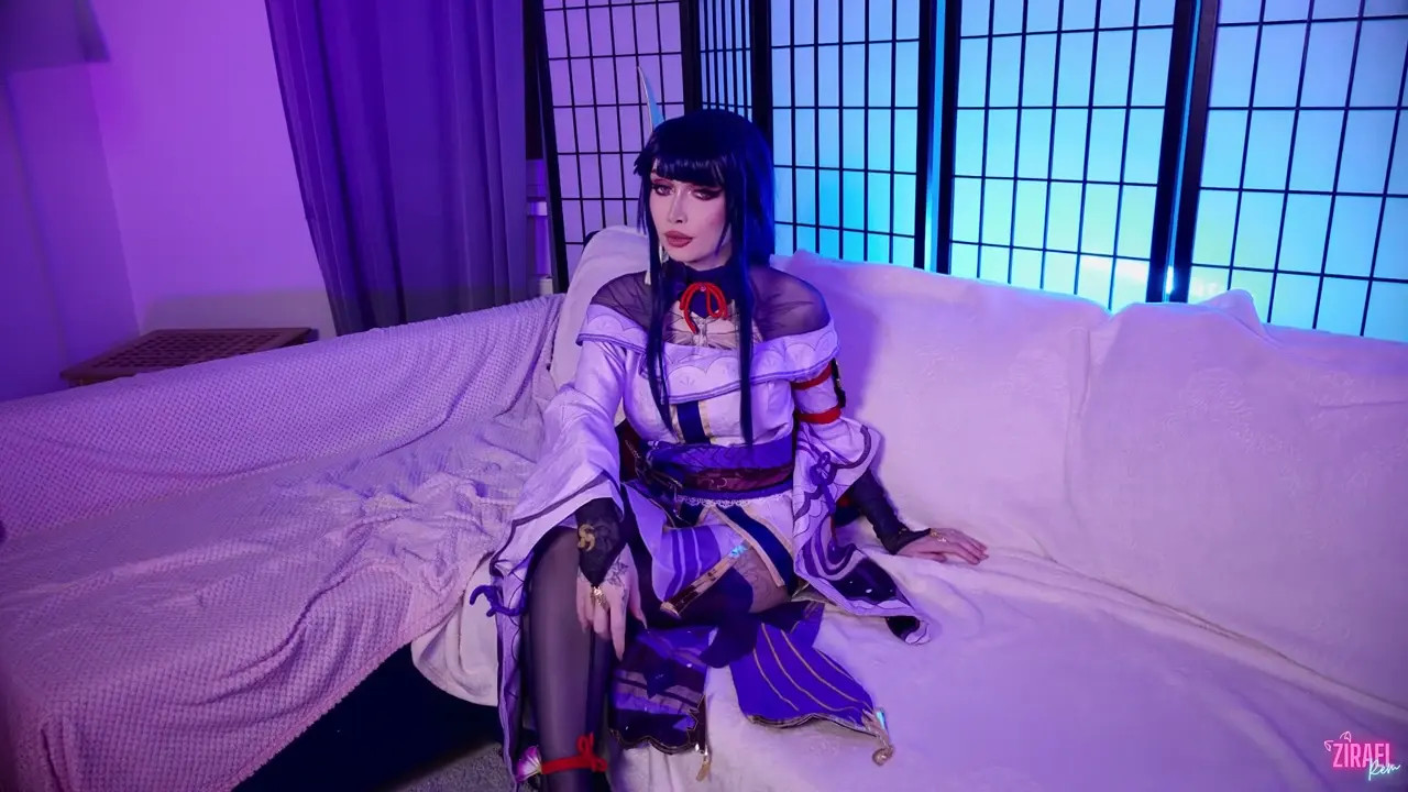 Zirael Rem's Raiden Shogun Anal Sex Cosplay