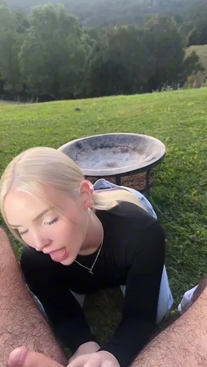 Amy Rose Sucks A Dick On A Grassy Hillside