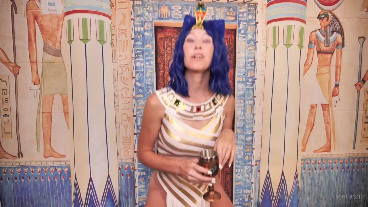 Ankha Gingerasmr Oils Her Boobs And Masturbates