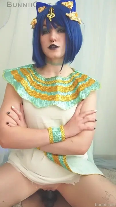 Bunniicult's Ankha Mounts On Her Dildo - ePornLeak
