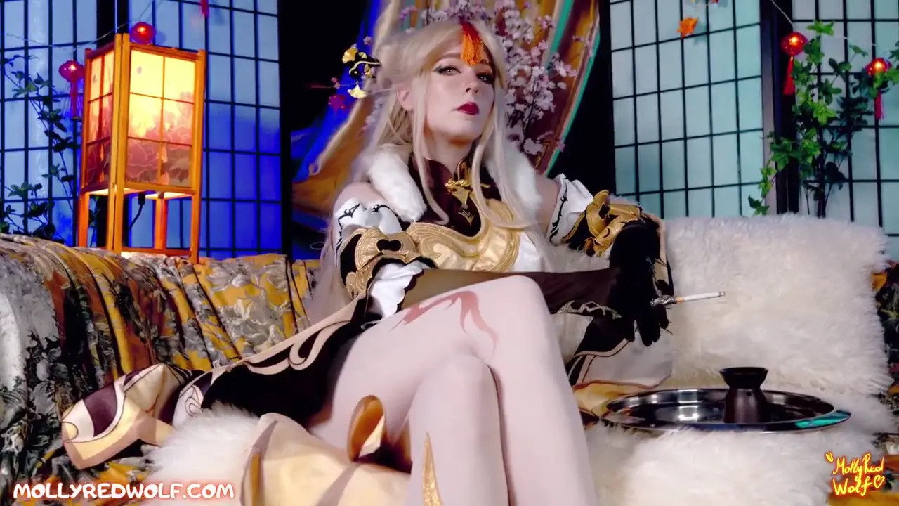 MollyRedWolf Dresses Up As Ningguang And Fucks Her Guy - ePornLeak