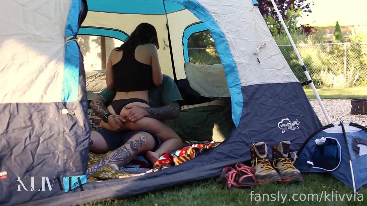 Klivvia Gets Creampied In Her Camping Tent