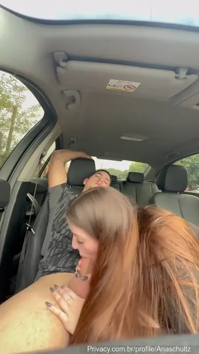 Ana Schultz Rides Cowgirl Style In The Car