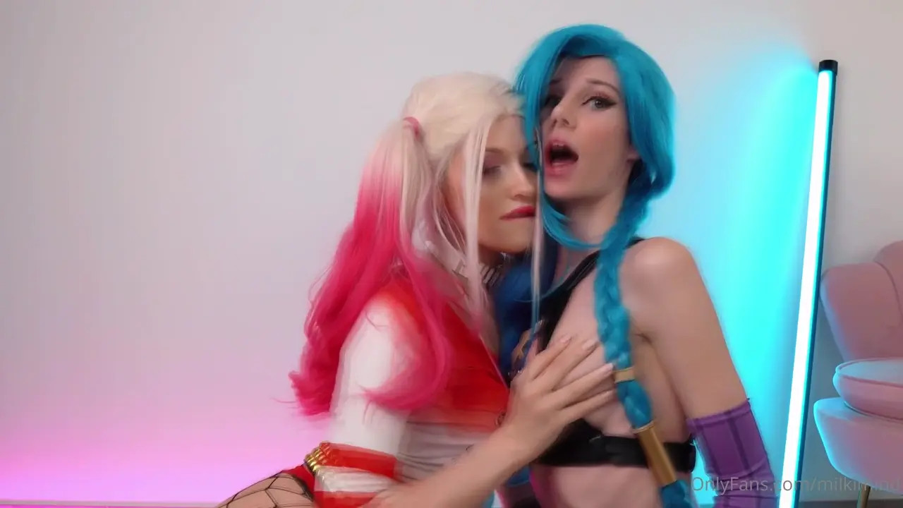 Fetching_butterflies & Milkimind's Lesbian Fun As Harley & Jinx