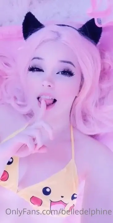Belle Delphine Licks Her Finger
