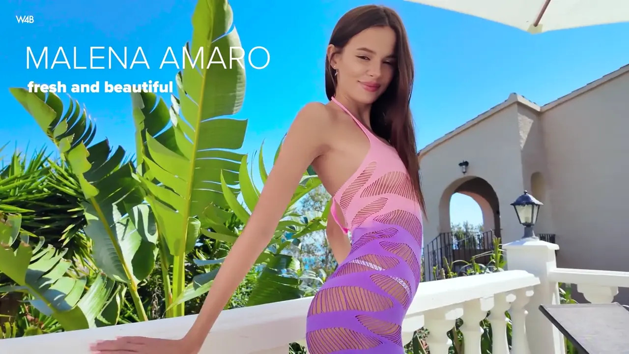 Cutie Malena Amaro Masturbates On The Couch