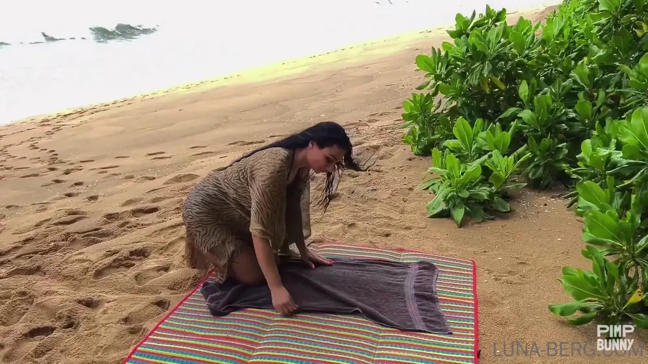 Voyeur Spies On A Busty MILF On The Beach Before Fucking Her