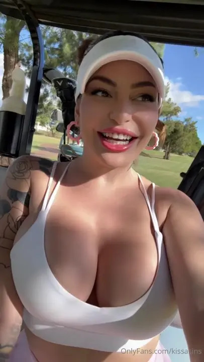 Curvy Kissa Sins Gets Nailed In A Golf Cart