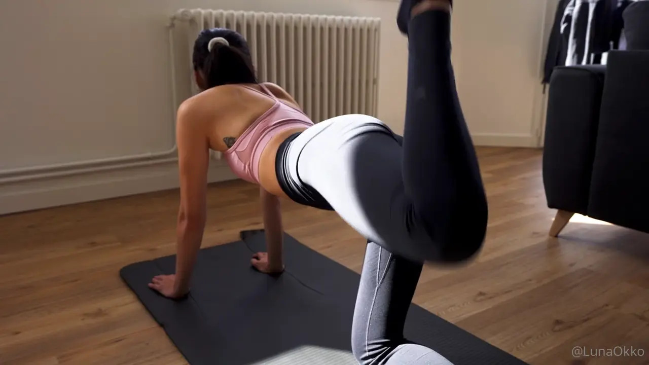 Luna Okko Takes Dick During Workout
