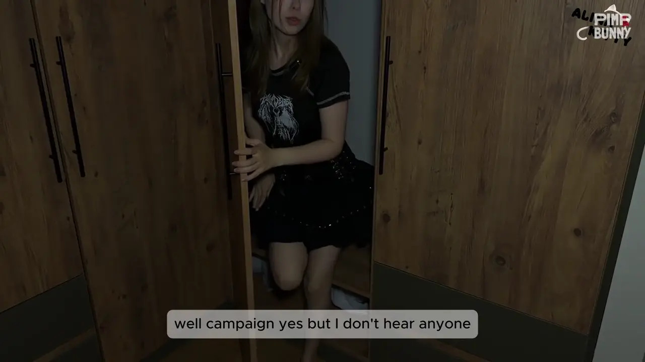 Kitty Alina Hides In The Closet And Gets Fucked