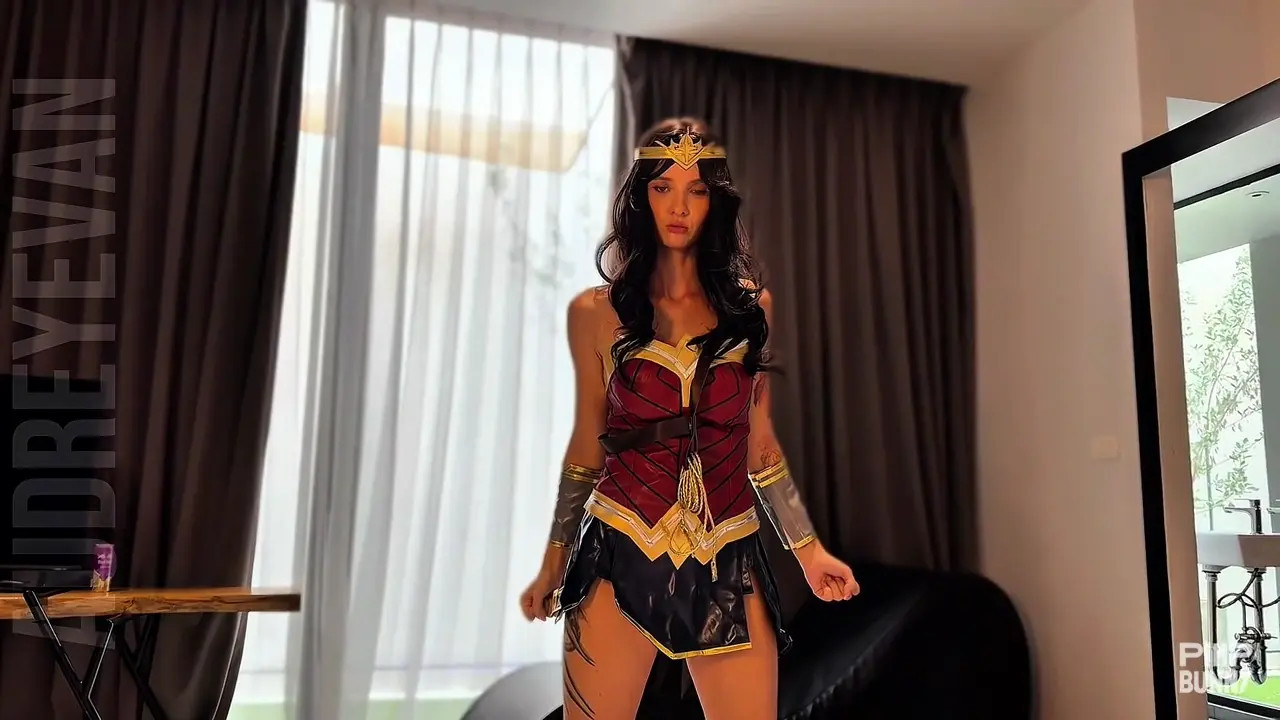 Audreydevil As Wonder Woman Gets Fucked In Bed