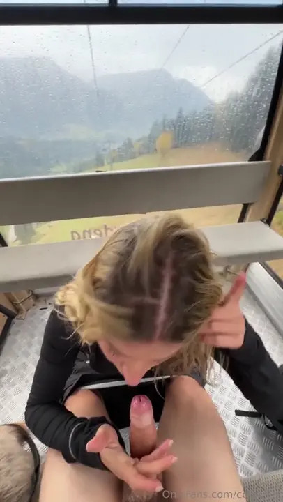 Cocoyogi Rides A Dick On A Cable Car