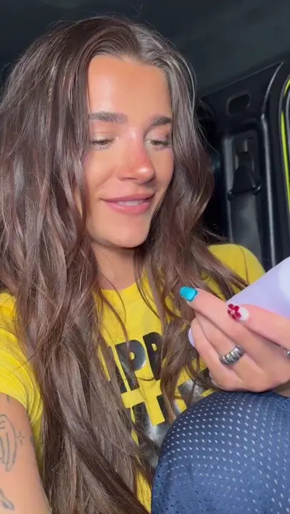 Ari Kytsya Masturbates In The Car Using Her Vibrator