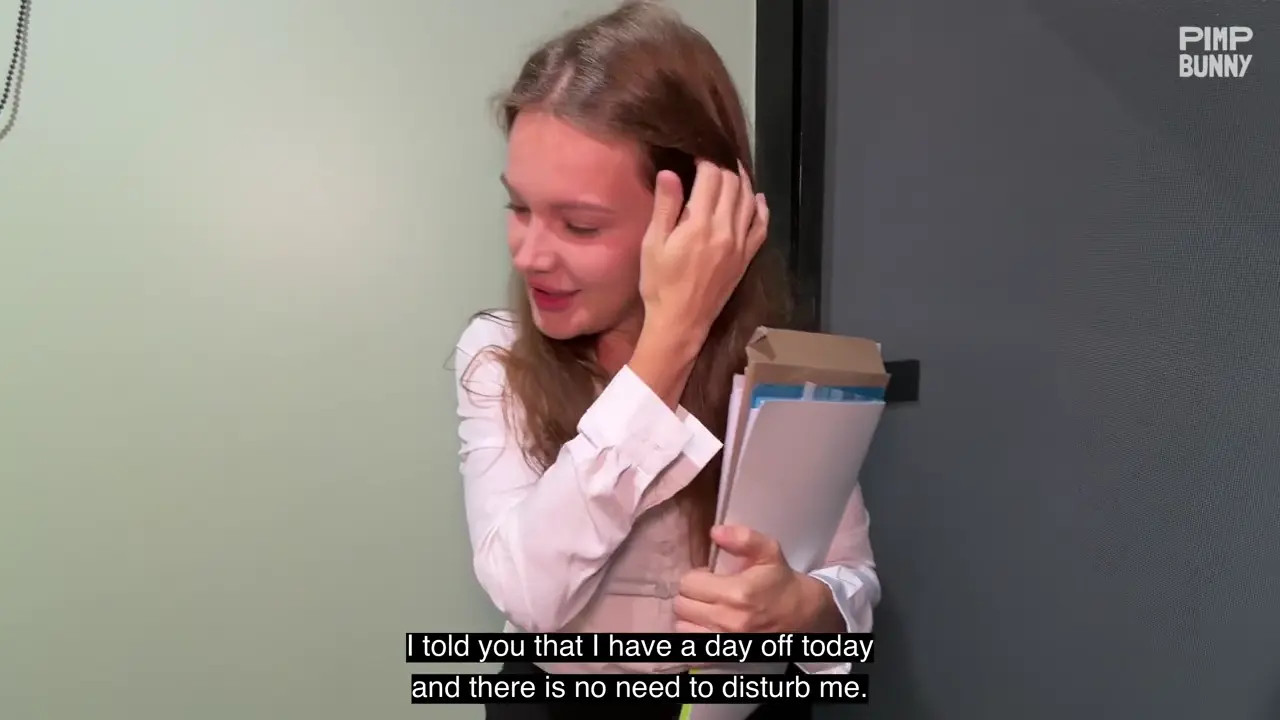 My Secretary Brought Some Documents To My House And She Fell Into The Pool And Had Sex In The Shower