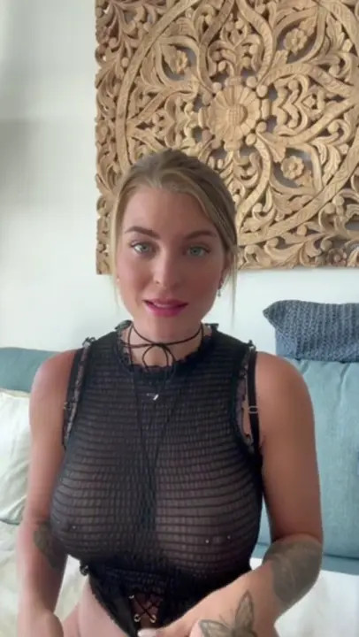 Margot Dulac Masturbates With Her Clear Dildo