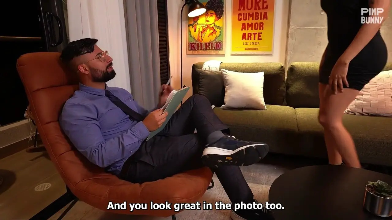 The Restaurant Owner Interviews A Stunning Busty Woman And She Gets The Job