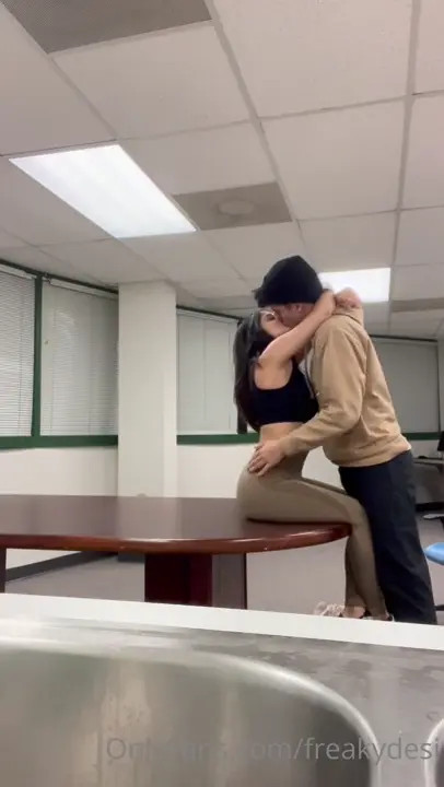 Freakydesi Bends Over The Table And Gets Creampied