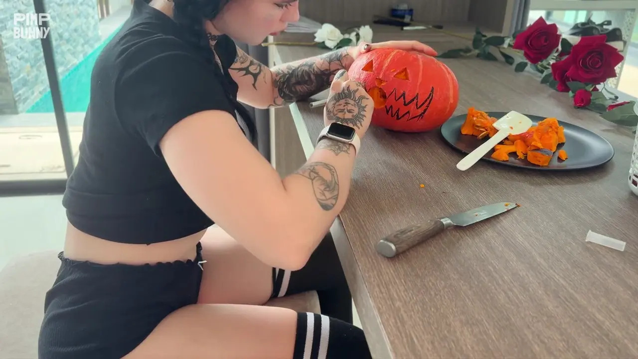 Fucked A Pumpkin And A Goth Nymphomaniac In All Her Holes