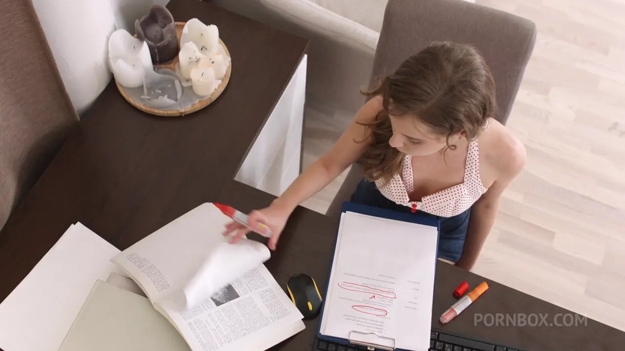 Stasia Si Gets Her Study Session Interrupted By A Hard Pounding