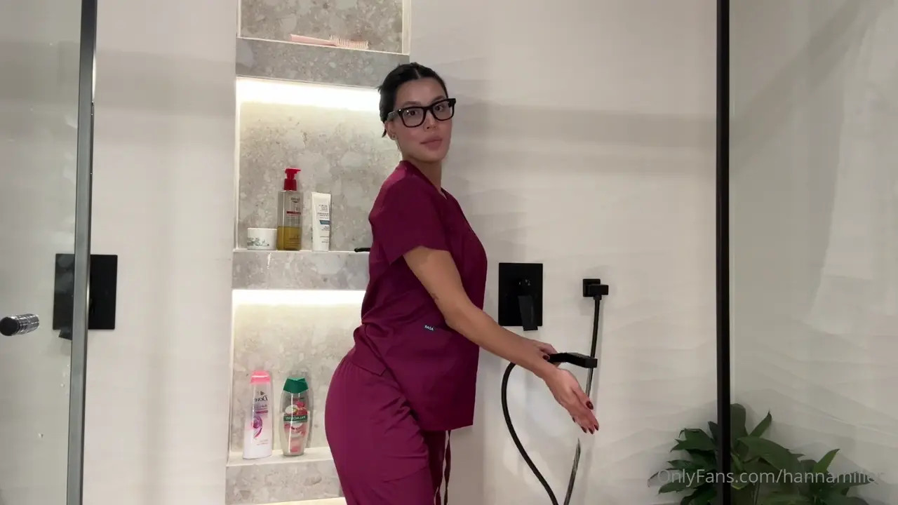 Hanna Miller's 2026 Nurse Fetish Exposed in Wet Shirt Action