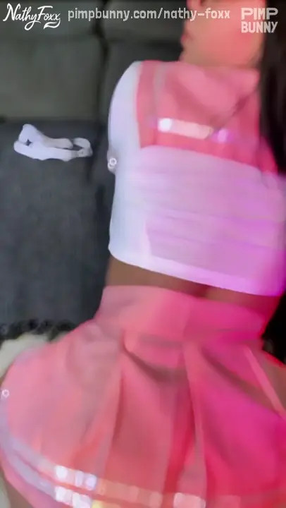 Schoolgirl Nathy Gets Her Big Ass Stretched With A Glass Plug And Anal Beads
