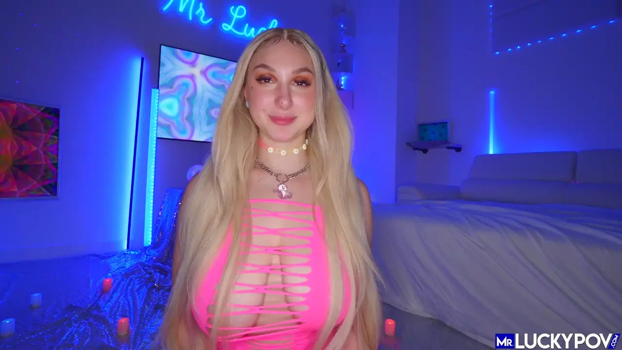 Skylar Vox Gets Pounded While Wearing A Neon Pink Suit