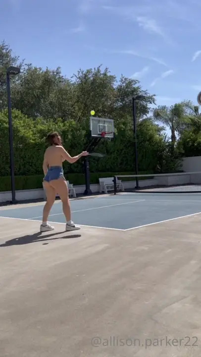 Allison Parker Gives A Blowjob After Tennis Practice