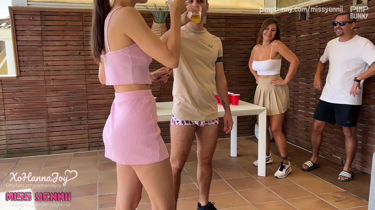 Beer Pong With Friends Ends With A Facial