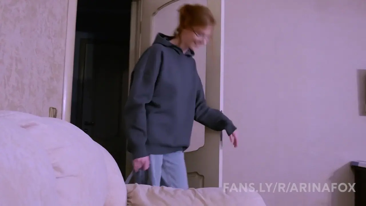 Nerdy Neighbor Arina Fox Comes Over To Fuck