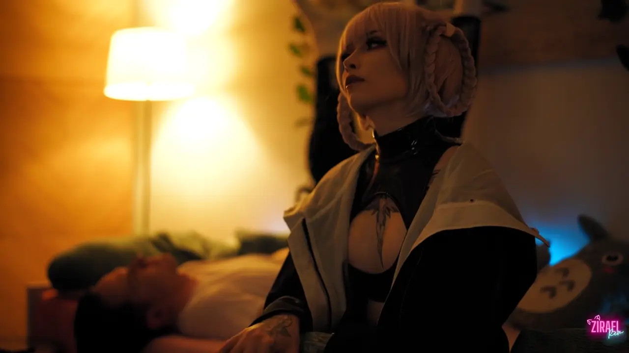 Zirael Rem Gets Drilled In Nazuna Cosplay
