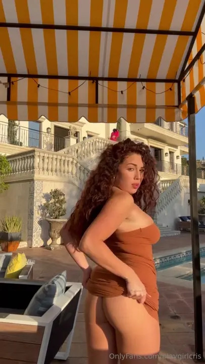 Cristiana Love Flaunts Her Ass & Tits In The Sun