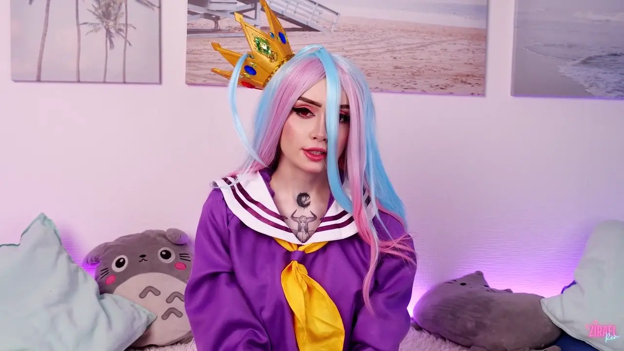 Zirael Rem Shows Her Dick-Riding Talent In Her Shiro Cosplay