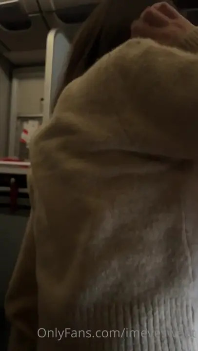 Eve Sweet Blows Her BF In The Airplane Restroom