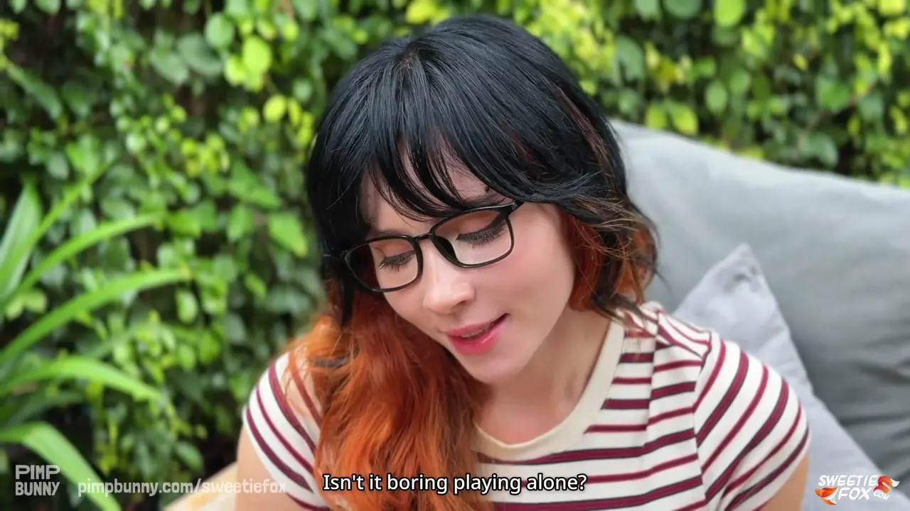 Nerdy Girl Loses At Chess And Takes It In Both Holes