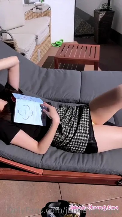 Jamie Young Gets Fucked On A Couch Outdoors