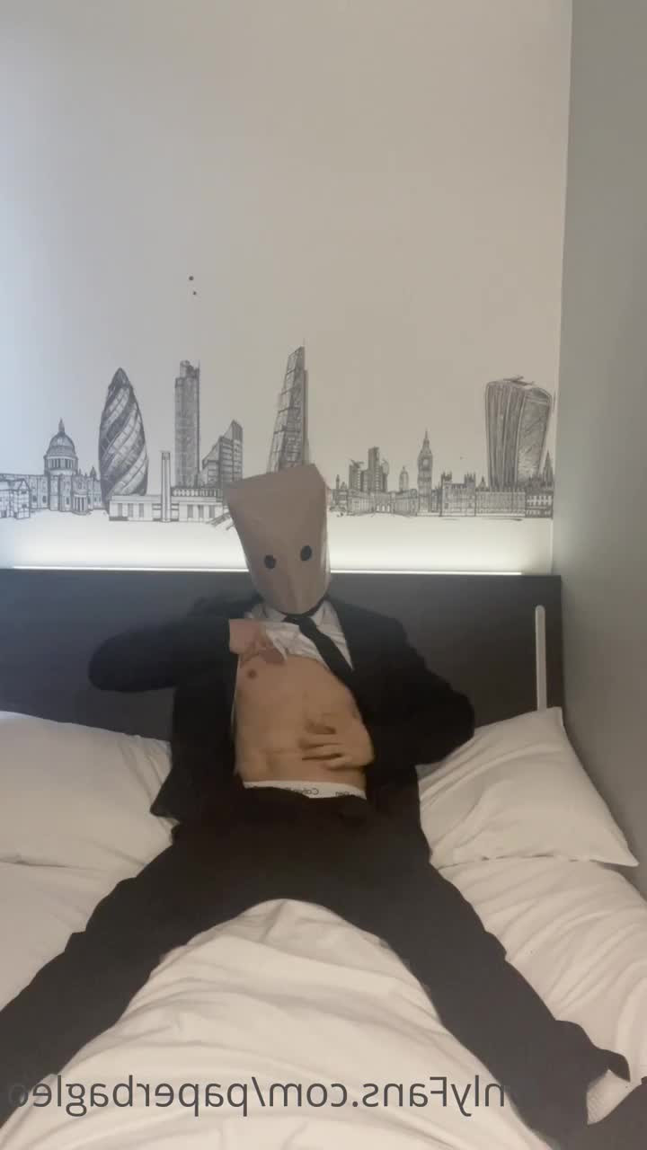 Paper Bag Leo [ paperbagleo ] - all I need now is a waffle/pancake but I'm too lazy to cook anymore