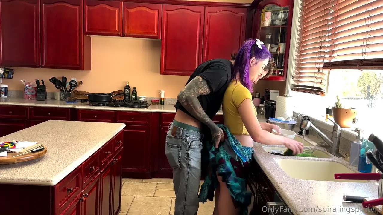 Spiraling Spirit Gets Fucked In The Kitchen
