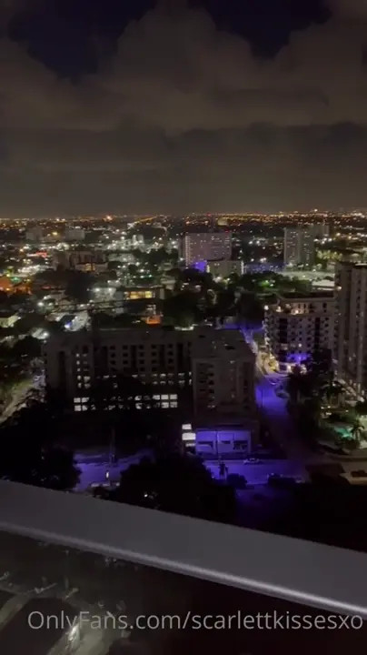 Blonde ScarlettKissesXO Gets Fucked On The Balcony